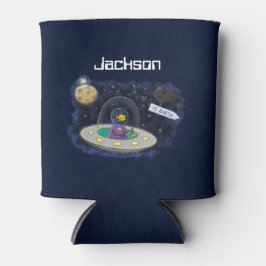 Schudvis uit de cartoon van de ruimte blikjeskoeler