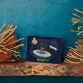 Schudvis uit de cartoon van de ruimte fotoplaat (Zijkant)