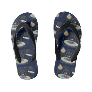 Schudvis uit de cartoon van de ruimte kinder teenslippers