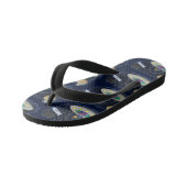 Schudvis uit de cartoon van de ruimte kinder teenslippers (Schuin)