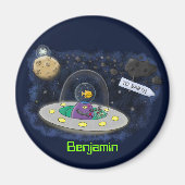 Schudvis uit de cartoon van de ruimte magneet (Voorkant)