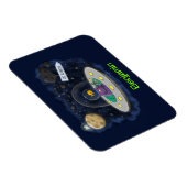 Schudvis uit de cartoon van de ruimte magneet (Rechterzijde)