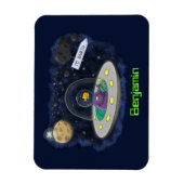 Schudvis uit de cartoon van de ruimte magneet (Verticaal)