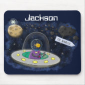 Schudvis uit de cartoon van de ruimte muismat (Voorkant)