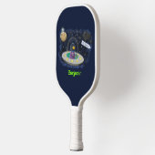 Schudvis uit de cartoon van de ruimte pickleball paddle (Links)