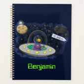 Schudvis uit de cartoon van de ruimte planner (Voorkant)