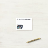 Schudvis uit de cartoon van de ruimte post-it® notes (Op bureau)