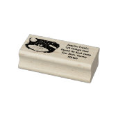 Schudvis uit de cartoon van de ruimte rubberstempel (Stempel)
