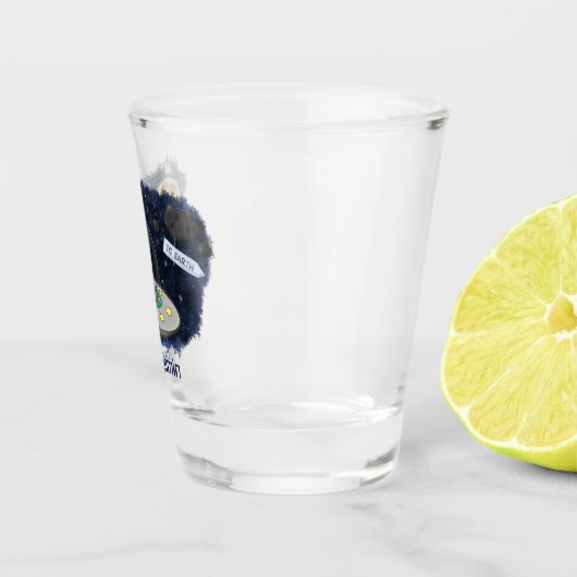 Schudvis uit de cartoon van de ruimte shot glas (Rechts)