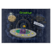 Schudvis uit de cartoon van de ruimte snijplank (Voorkant)