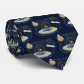 Schudvis uit de cartoon van de ruimte stropdas (Opgerold)
