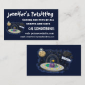 Schudvis uit de cartoon van de ruimte visitekaartje (Voorkant / Achterkant)