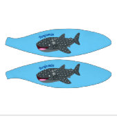 Schudwalvishaai blij met cartoon illustratie basketbal (Panelen)