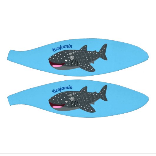 Schudwalvishaai blij met cartoon illustratie basketbal (Panelen)