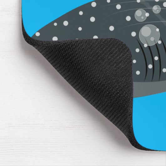 Schudwalvishaai blij met cartoon illustratie muismat (Hoek)