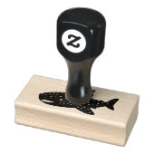 Schudwalvishaai blij met cartoon illustratie rubberstempel (Stempel)