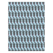 Schudwalvishaai blij met cartoon illustratie tafelkleed (Voorkant)