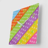 Schudwand van roestvrij lint vierkante klok (Hoek)