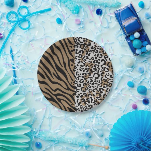 Schudzebrapatroon Papieren Bordje (Feest)