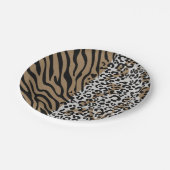 Schudzebrapatroon Papieren Bordje (Gekanteld)