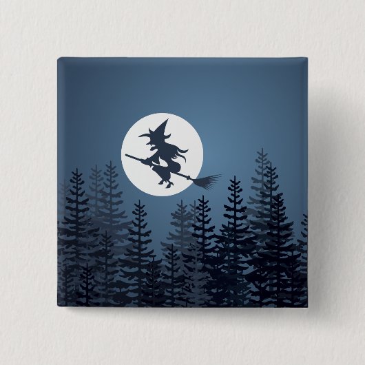 Schuffe, volle man. vierkante button 5,1 cm (Voorkant)