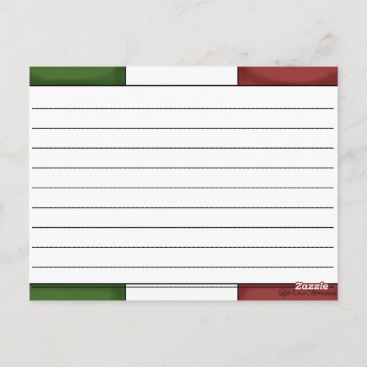 Schuffel Blank Recipe Kaarten (Achterkant)