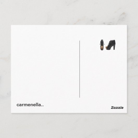 schuh Postkarte Briefkaart (Achterkant)