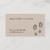 schuhe visitekaartje (Achterkant)