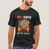 Schuif 100 dagen met het Zevende Grade Video Game  T-shirt (Voorkant)