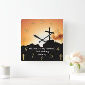 Schuif 23:1 kruis op een berg vierkante klok (Huis)