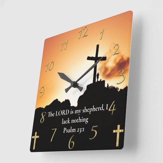 Schuif 23:1 kruis op een berg vierkante klok (Hoek)