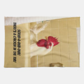 Schuif-a-dub-dub! Er zit een kip in de buik. Theedoek (Horizontaal)