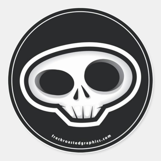 Schuif aan de kop ronde sticker (Voorkant)