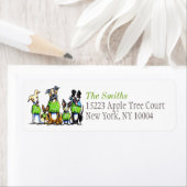 Schuif afzuigdopjes buiten de Leash Art™ Green Tit Etiket (Insitu)