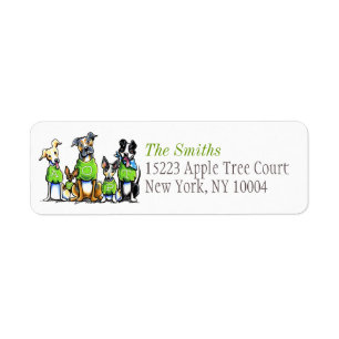 Schuif afzuigdopjes buiten de Leash Art™ Green Tit Etiket