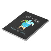 Schuif alleen maar een meisje dat van beken en sch notitieblok (Linkerzijde)