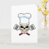 Schuif als koken met pet voor koken kaart (Gele Bloem)