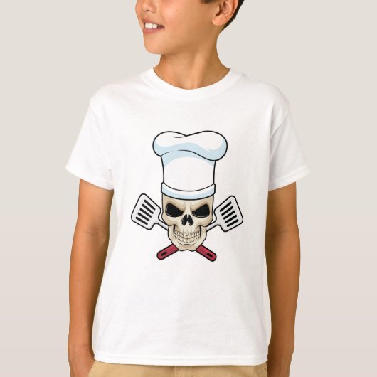 Schuif als koken met pet voor koken t-shirt (Voorkant)