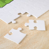 Schuif als leraar met boek en wijzer legpuzzel (Zijkant)