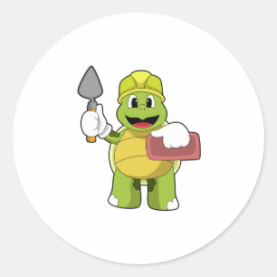 Schuif als Mason met Stone Ronde Sticker