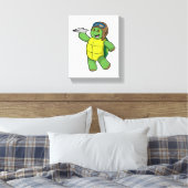 Schuif als piloot met papieren vliegtuig canvas afdruk (Insitu (Slaapkamer))