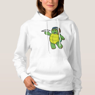 Schuif als piloot met papieren vliegtuig hoodie