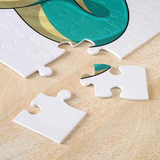 Schuif als Schilder met de borstel van de Verf Legpuzzel (Zijkant)