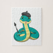 Schuif als Schilder met de borstel van de Verf Legpuzzel (Verticaal)