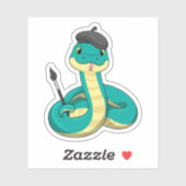 Schuif als Schilder met de borstel van de Verf Sticker (Vel)