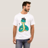Schuif als Schilder met de borstel van de Verf T-shirt (Voorkant volledig)