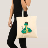 Schuif als Schilder met de borstel van de Verf Tote Bag (Voorkant (product))