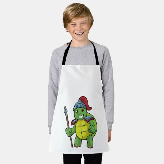 Schuif als Warrior met Spear & Helmet Schort (Gedragen)