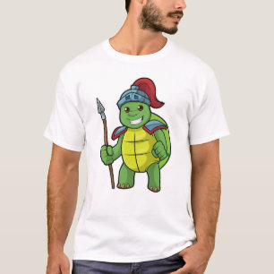 Schuif als Warrior met Spear & Helmet T-shirt