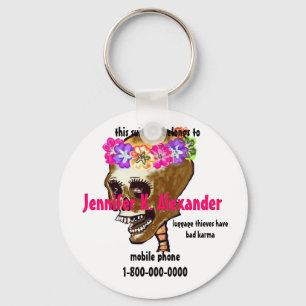 Schuif bagage I.D. label Sleutelhanger